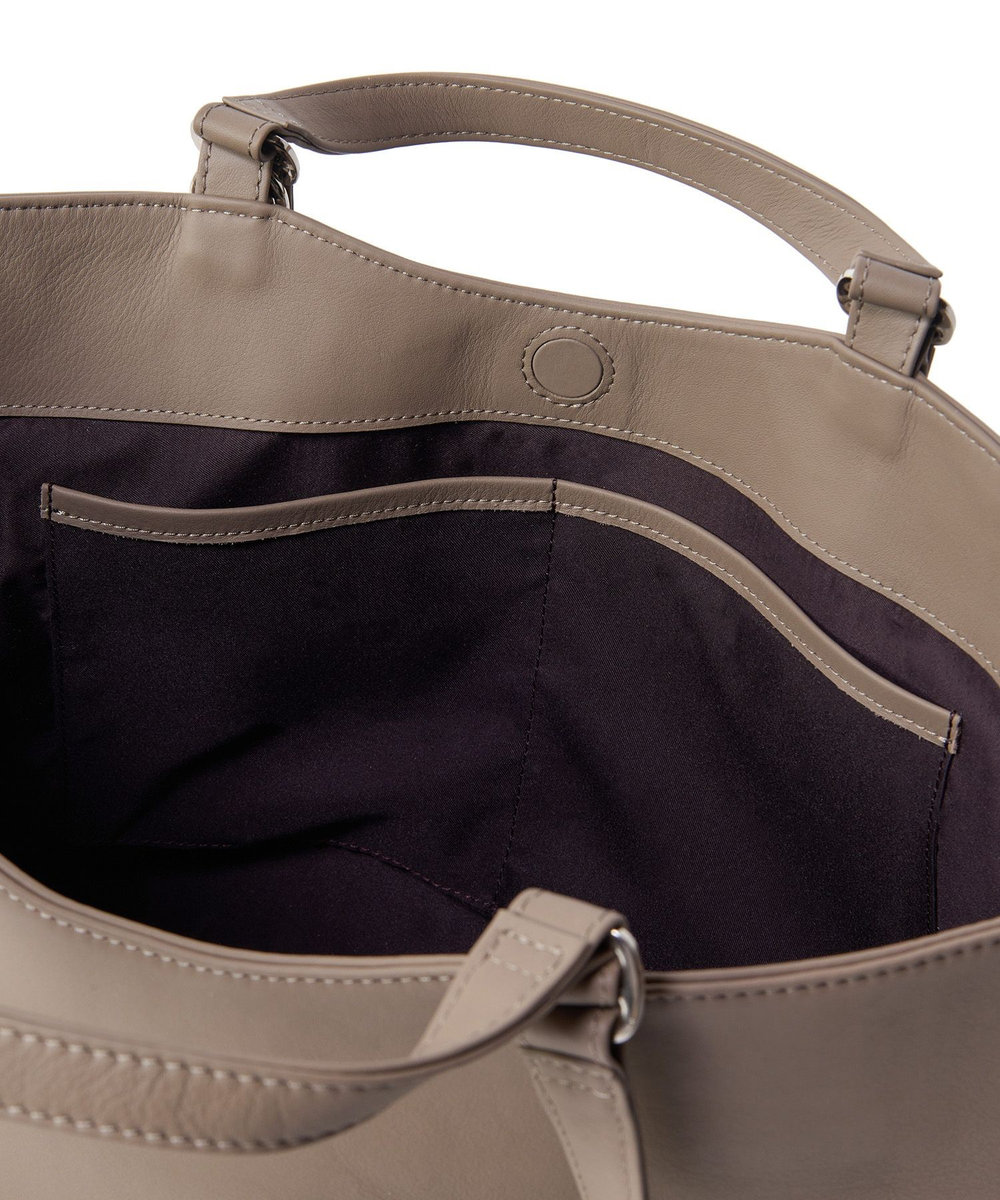 MEN'S BIGI 【SEEKER/シーカー】別注 ソフトレザー2wayトートバッグ グレー系その他