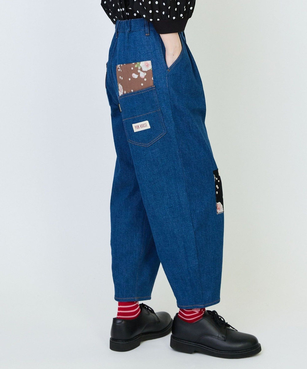 FRAPBOIS リペアデニムパンツ ブルー