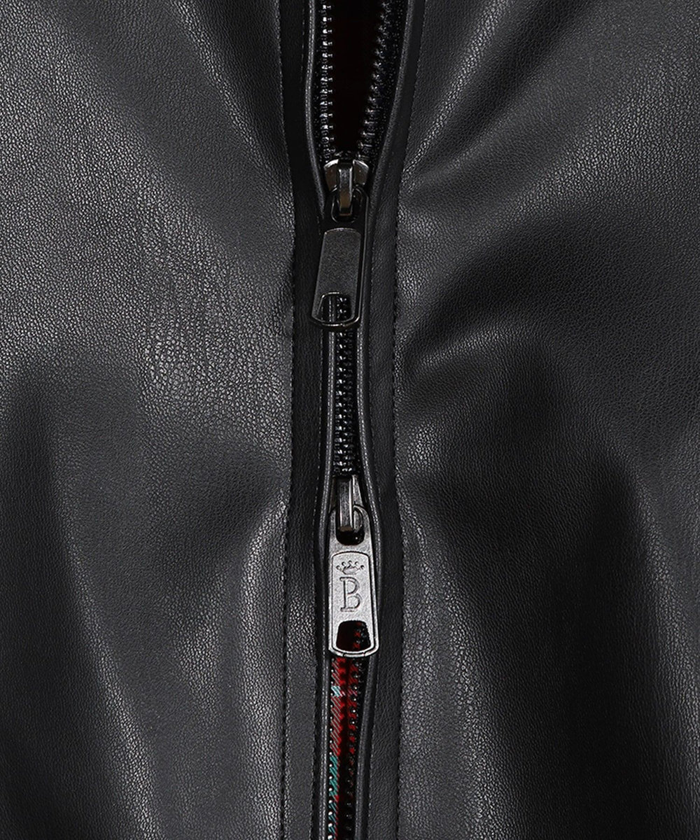 MEN'S BIGI 【BARACUTA/バラクータ】別注フェイクレザーG9ハリントンジャケット ブラック