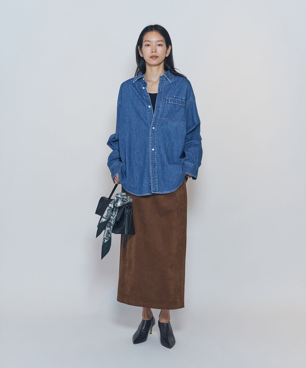 1er Arrondissement ＜NEEDBY heritage×1er Arrondissement＞【別注】デニムシャツ"Sophie" インディゴブルー