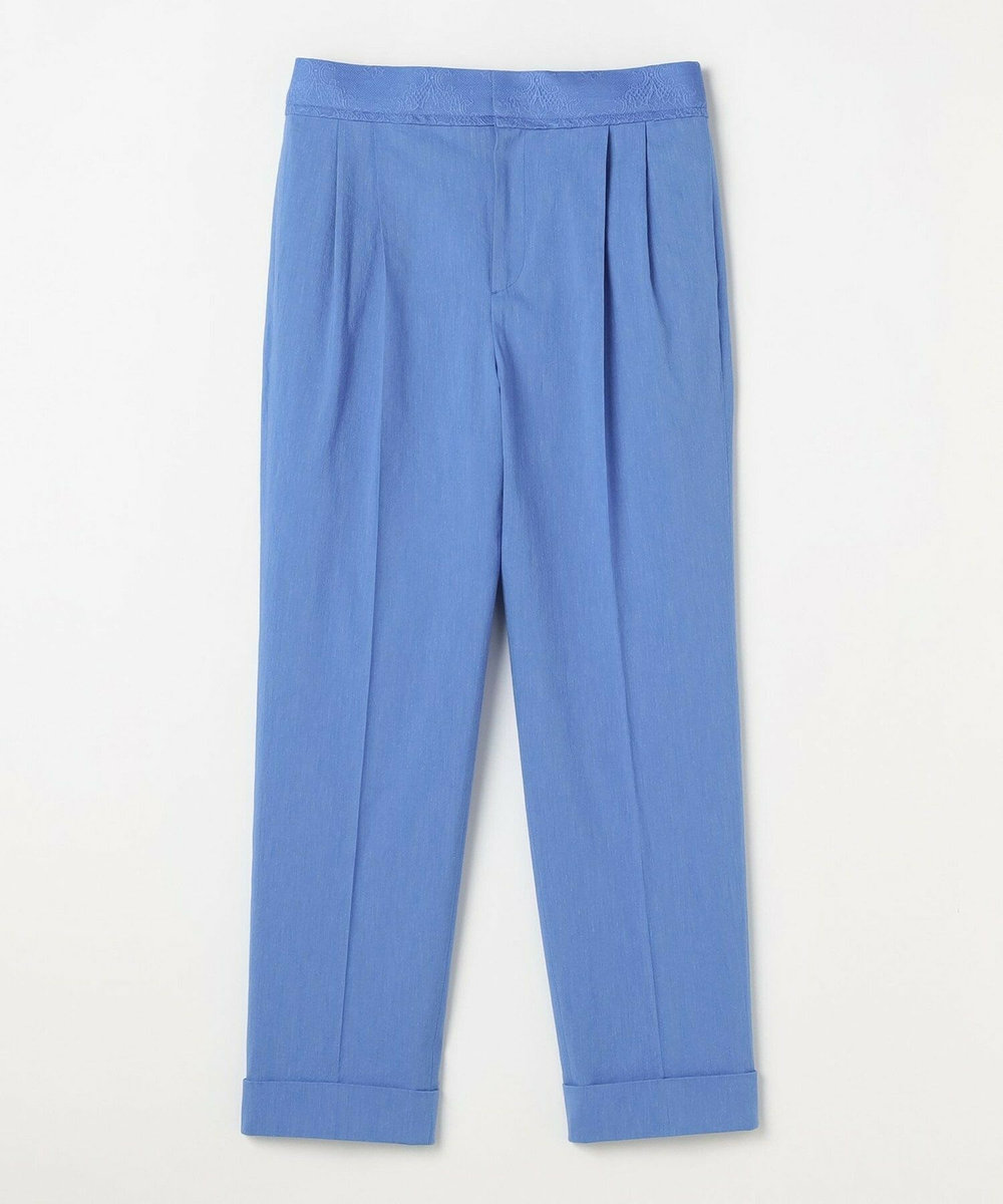 MOGA Collection [MOGA Collection]綿麻ナチュラストレッチパンツ ブルー