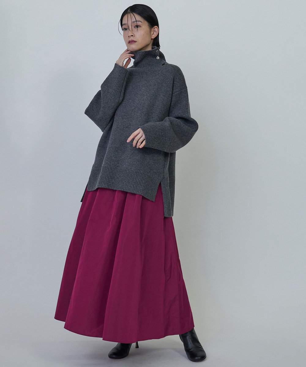 1er Arrondissement タフタスカート ピンク