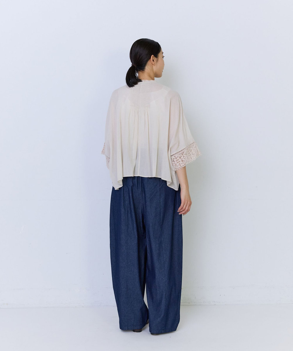 ADIEU TRISTESSE 【6月ベストセラーブランド内1位】【6月お気に入り登録ブランド内3位】インドコットンアンティークレースブラウス ピンク