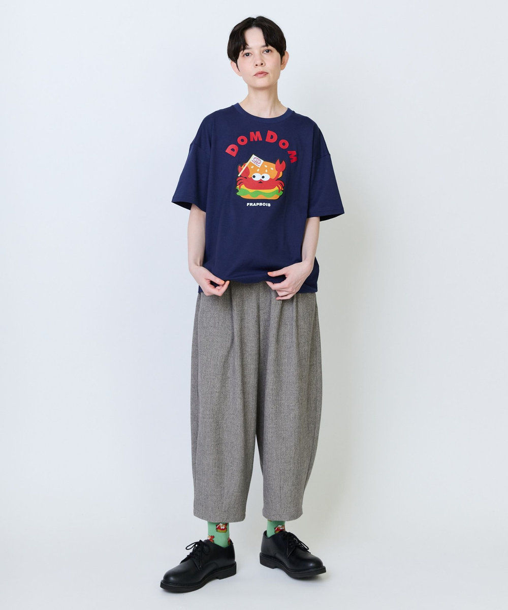FRAPBOIS 《DOMDOMコラボ》バーガーTシャツ ネイビー