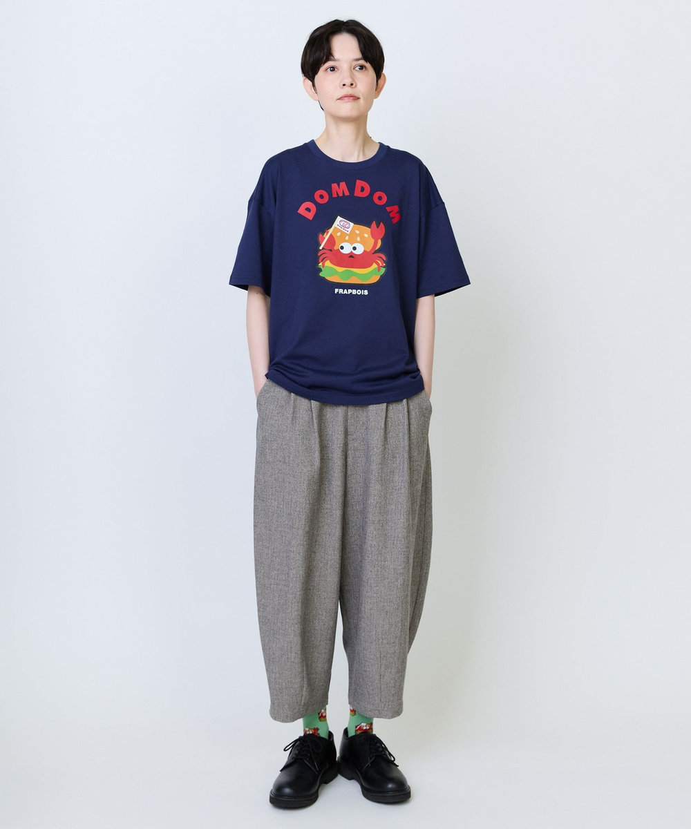 FRAPBOIS 《DOMDOMコラボ》バーガーTシャツ ネイビー