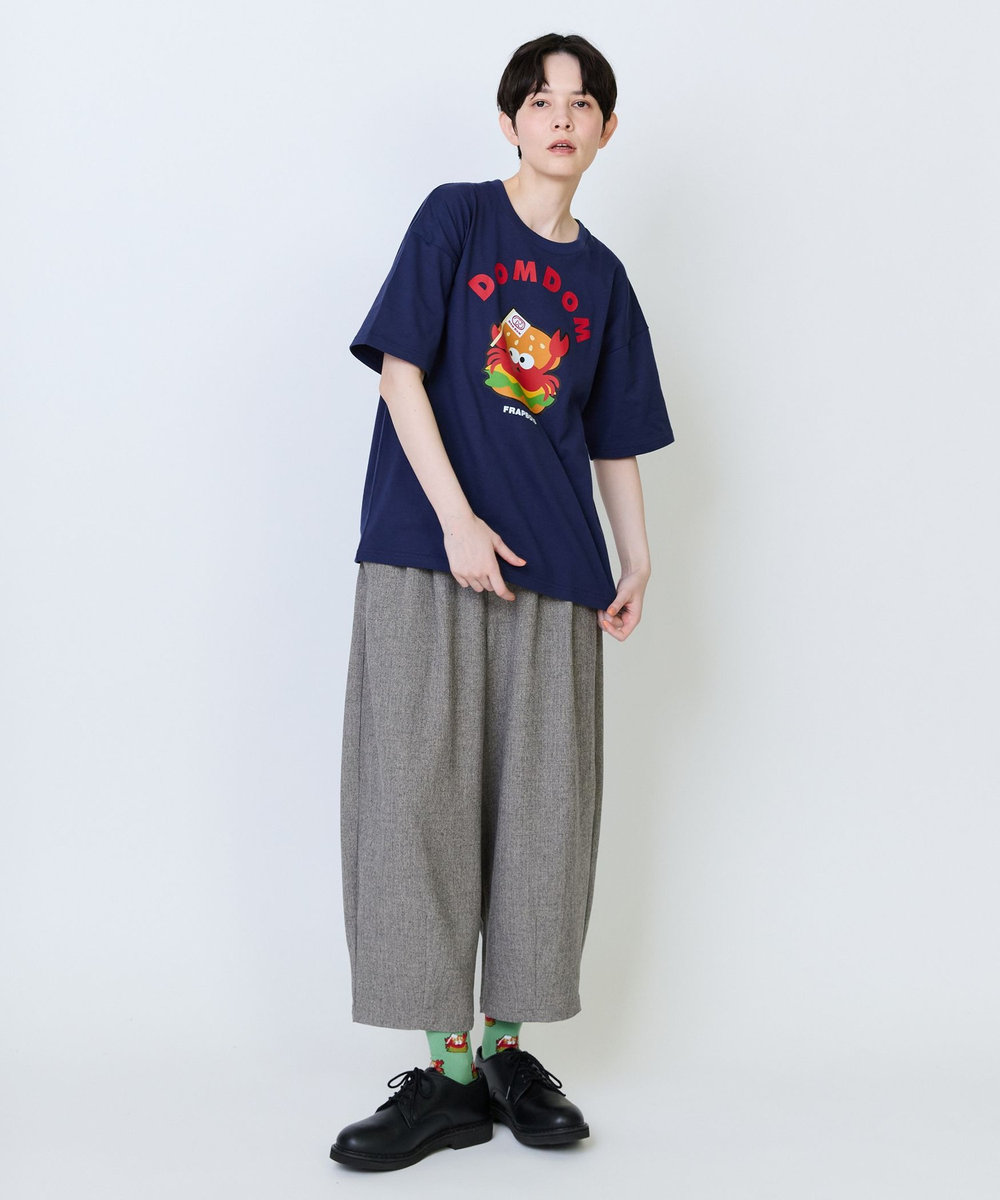 FRAPBOIS 《DOMDOMコラボ》バーガーTシャツ ネイビー