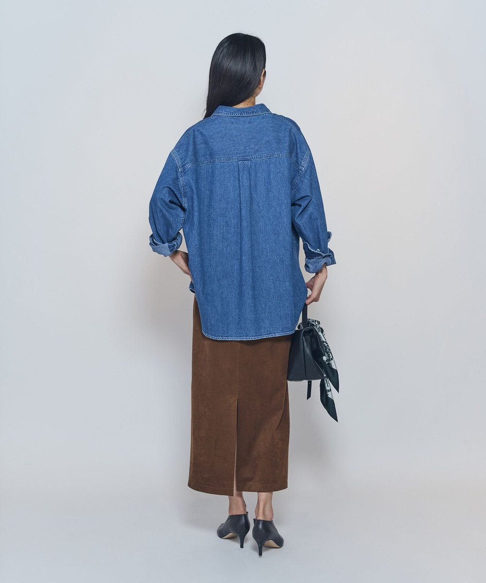 1er Arrondissement ＜NEEDBY heritage×1er Arrondissement＞【別注】デニムシャツ"Sophie" インディゴブルー