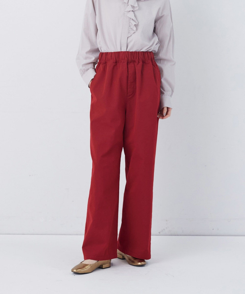 congés payés ADIEU TRISTESSE 【FAVE】ストレートパンツ レッド