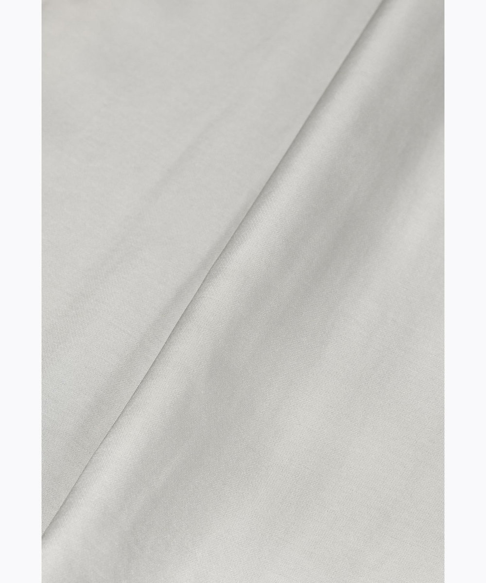 DÉPAREILLÉ VISCOSE SATIN TUCK WIDE PANTS / ヴィスコースサテンタックワイドパンツ ライトグレー