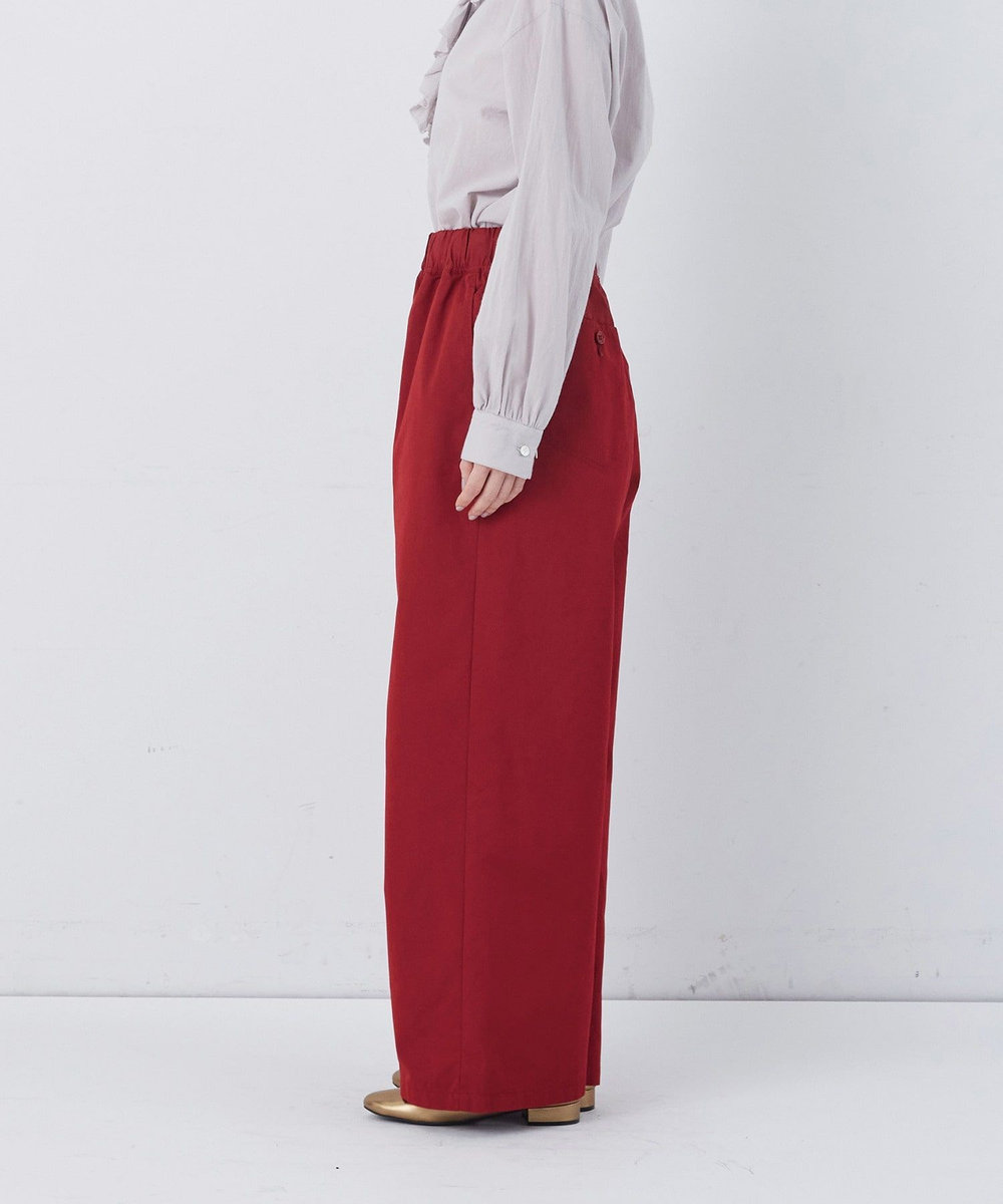 congés payés ADIEU TRISTESSE 【FAVE】ストレートパンツ レッド