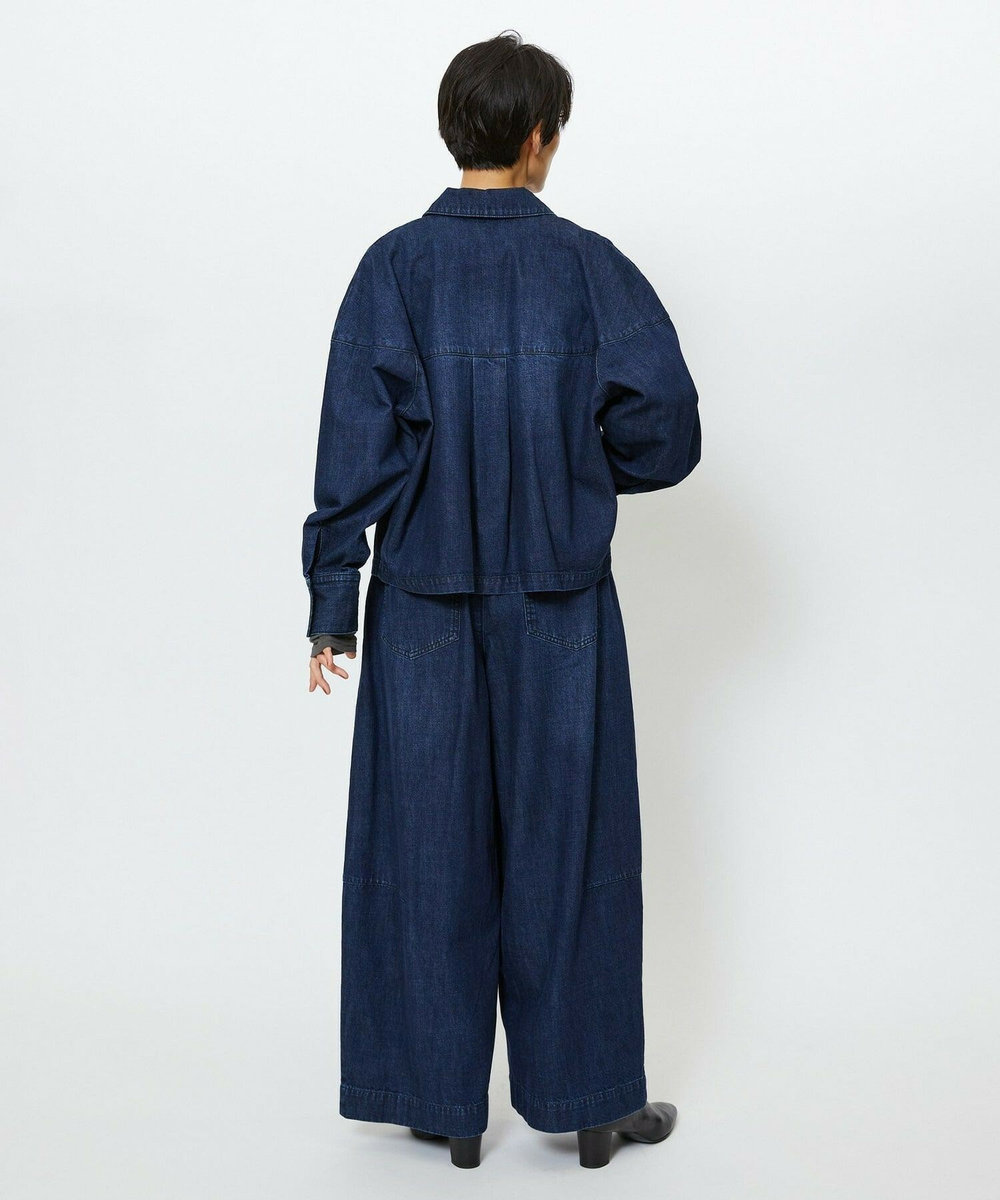 feerique feerique　デニムコクーンシルエットワイドパンツ ネイビー