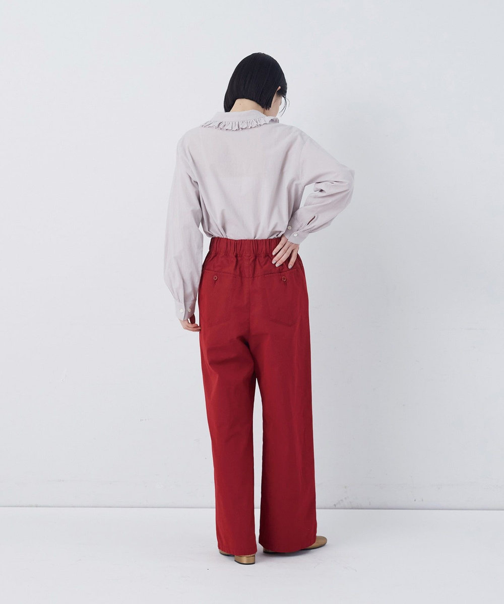 congés payés ADIEU TRISTESSE 【FAVE】ストレートパンツ レッド
