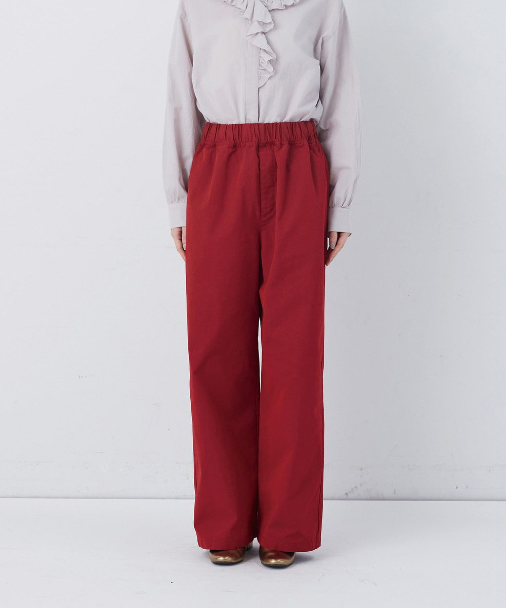congés payés ADIEU TRISTESSE 【FAVE】ストレートパンツ レッド