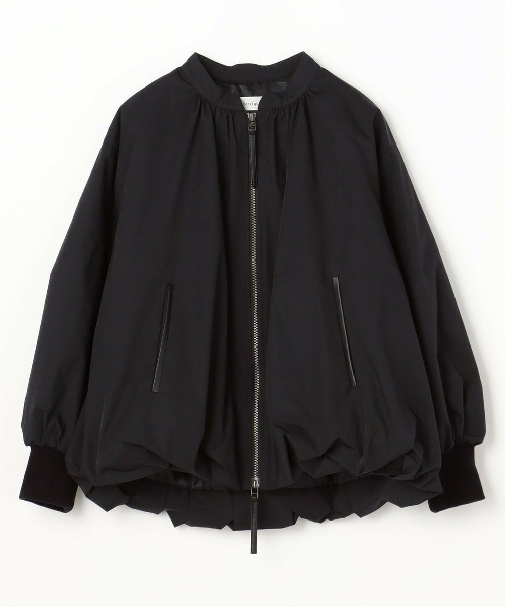 feerique Lサイズ（大きいサイズ） 【大きいサイズ】feerique バルーンシルエットブルゾン ブラック