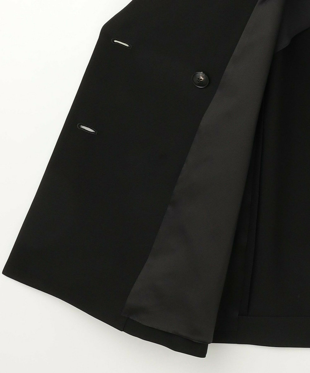 L'EQUIPE COUTURIER シルクダブルブレストジャケット ブラック