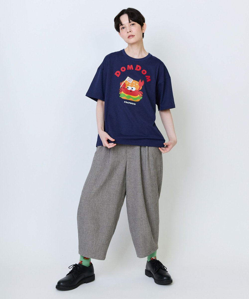 FRAPBOIS 《DOMDOMコラボ》バーガーTシャツ ネイビー