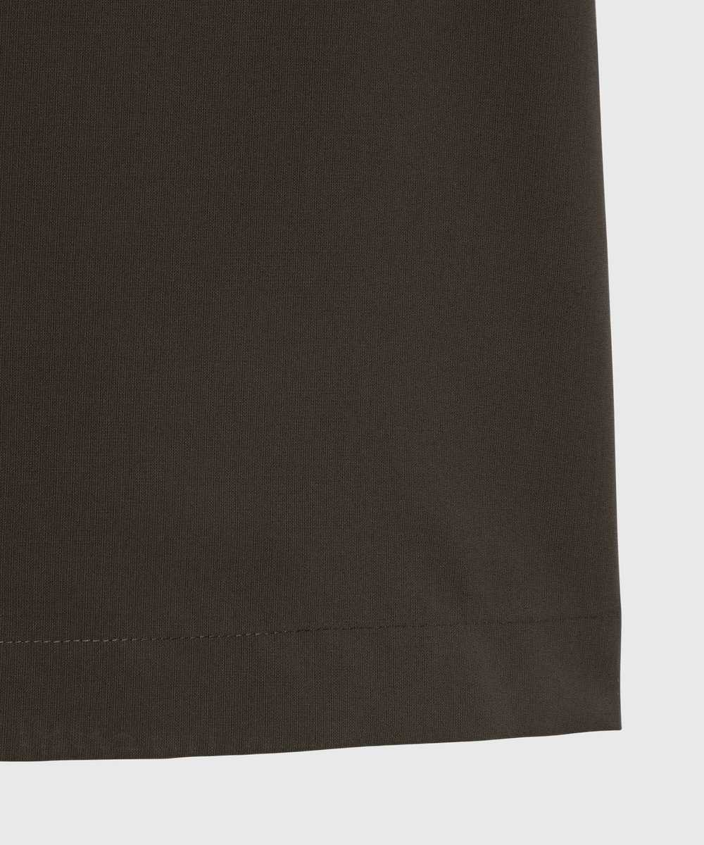 DÉPAREILLÉ 	DRY DUNGAREE SHORT SLEEVE BLOUSE / ドライダンガリーショートスリーブブラウス ブラウン