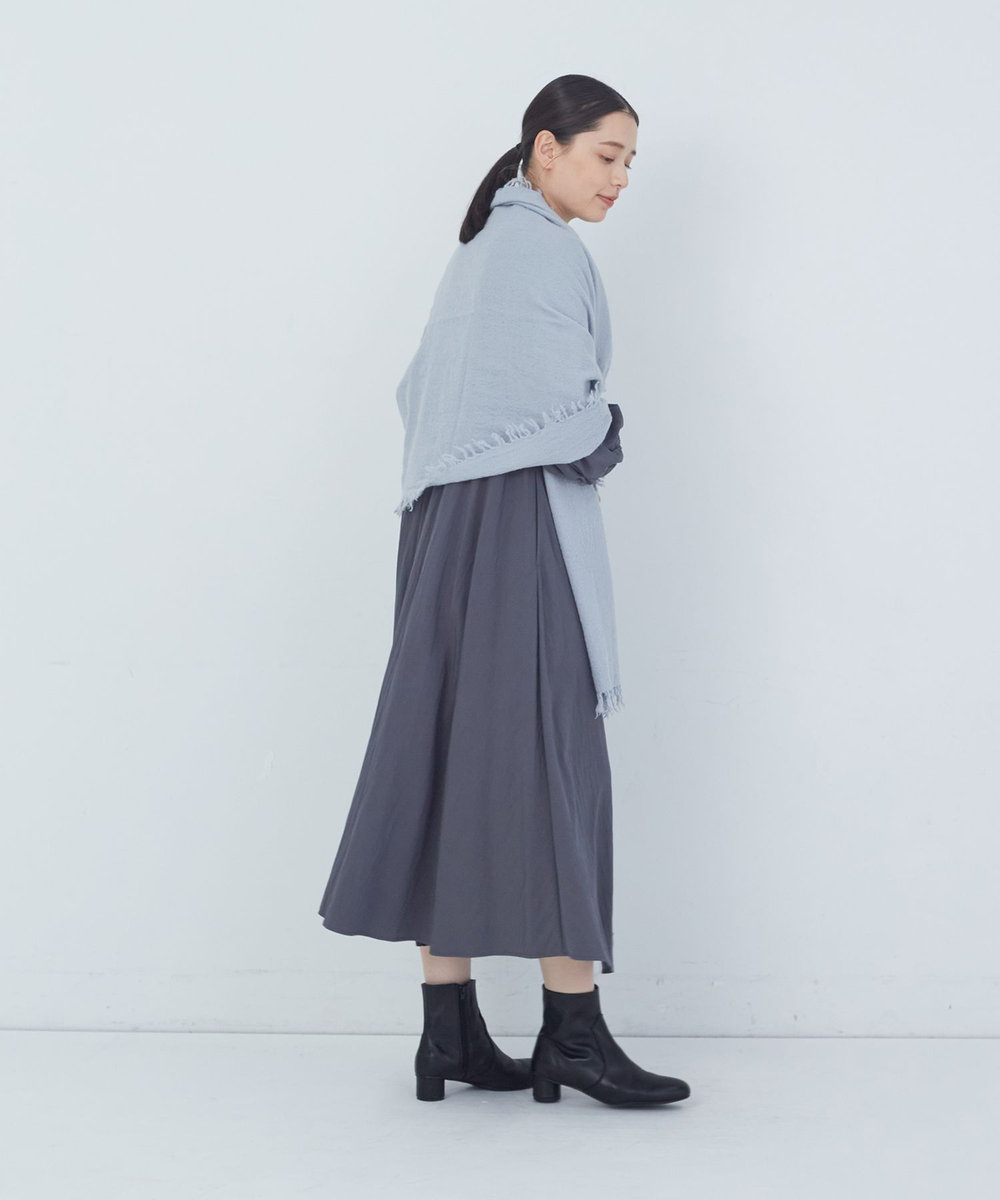 ADIEU TRISTESSE 縮絨ウールストール ライトブルー
