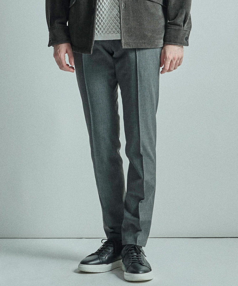 MEN'S BIGI 【ACTIVE TAILOR】360°ストレッチスラックス＜ストレッチ＞＜接触冷感＞＜速乾＞ ダークグレー