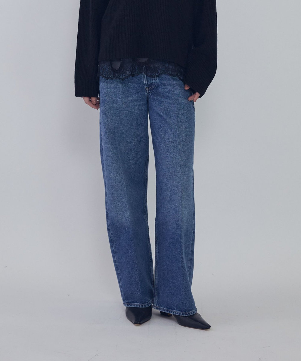 1er Arrondissement ＜CITIZENS OF HUMANITY（シチズンズ オブ ヒューマニティ）＞“AYLA BAGGY CROP PETITE"デニムパンツ ブルー