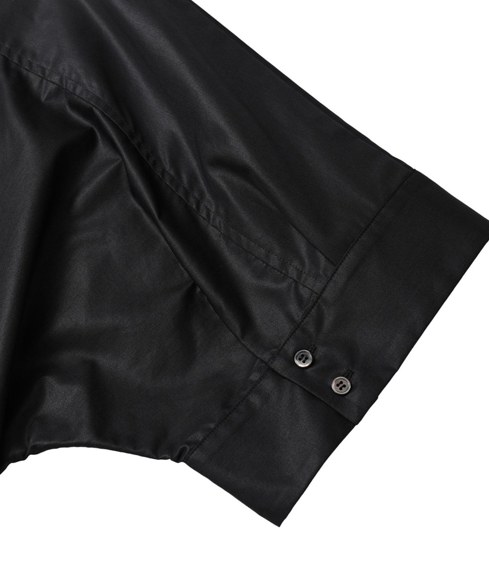 1er Arrondissement チンツフォルムシャツ ブラック