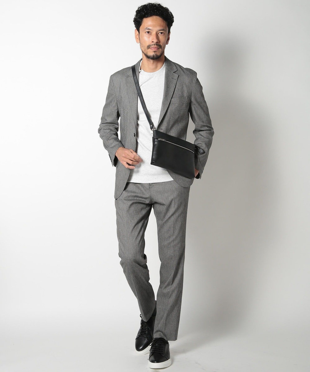 MEN'S BIGI 【SEEKER/シーカー】2wayクラッチ&ショルダーバッグ ブラック