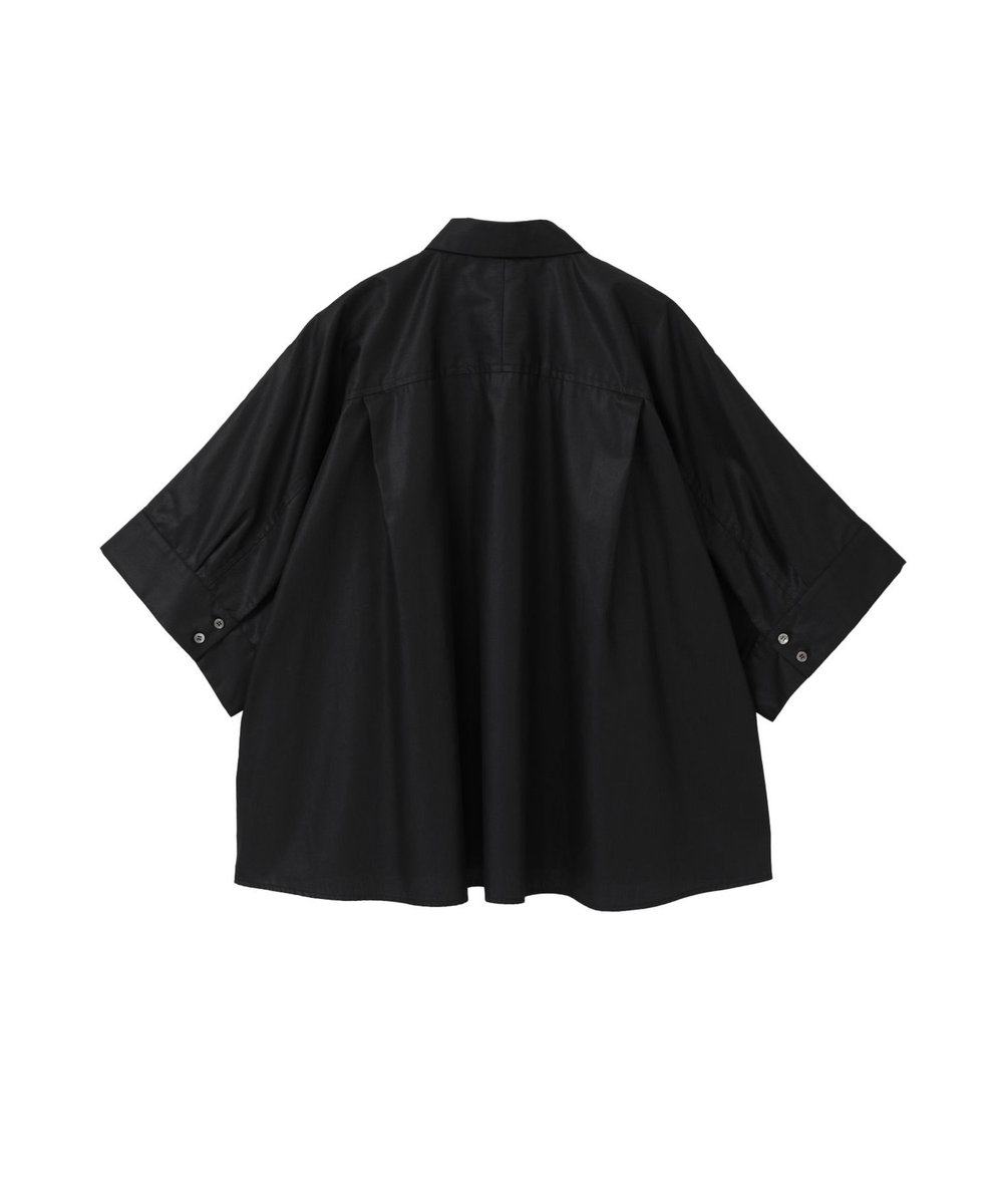 1er Arrondissement チンツフォルムシャツ ブラック
