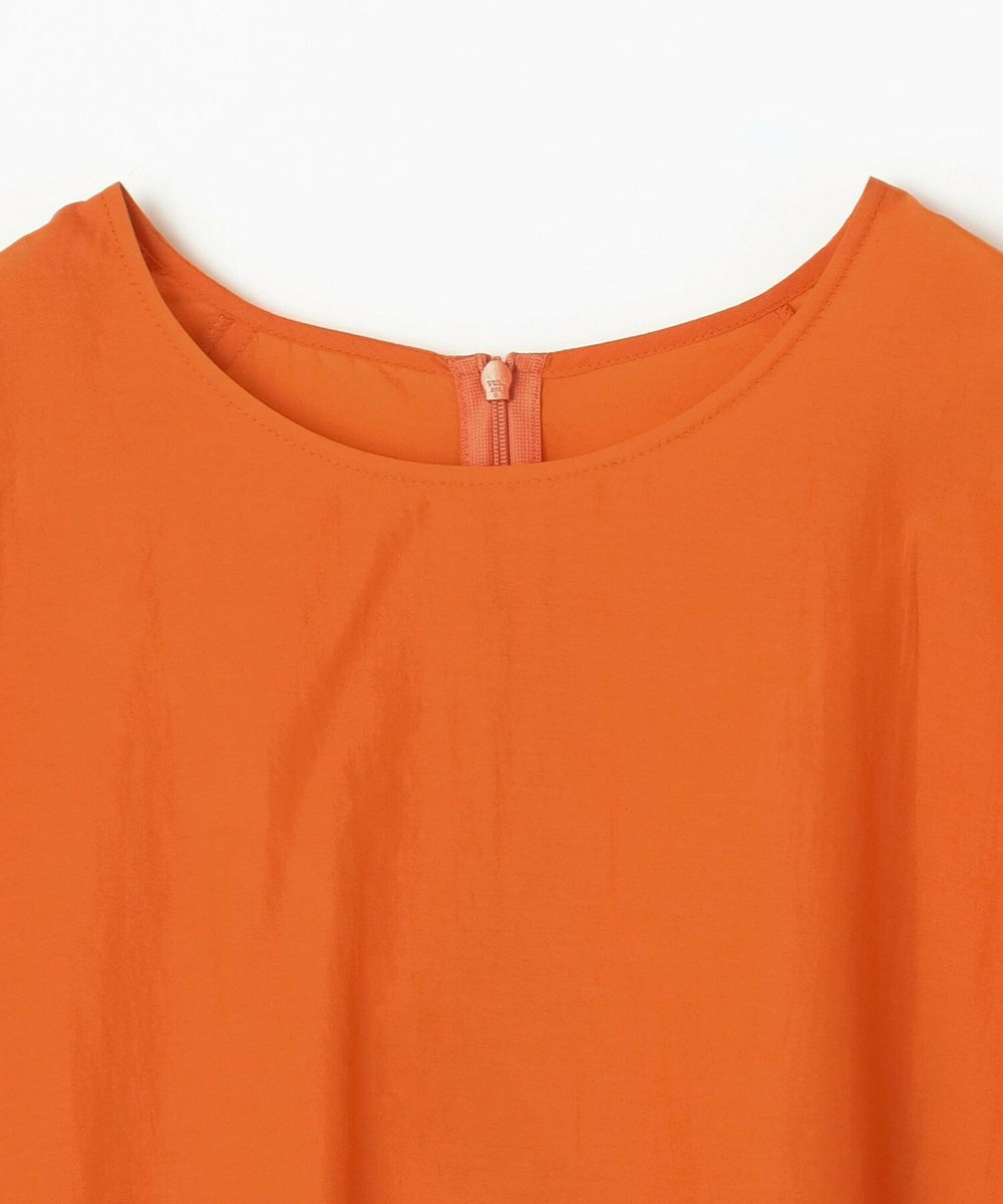 feerique Lサイズ（大きいサイズ） 【大きいサイズ】feerique　ナイロンコットンタフタコクーンシルエットブラウス オレンジ