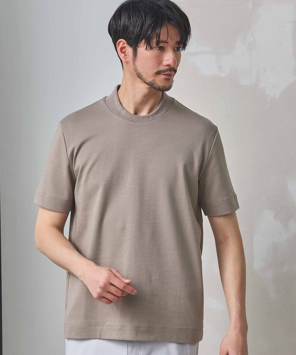 UNION STATION シルケットスムースクルーネックテーラーTシャツ グレー系その他