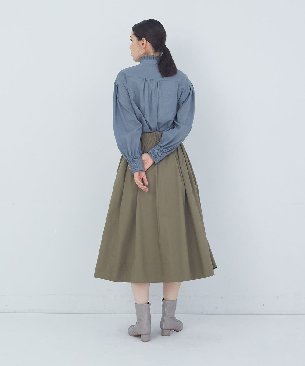 ADIEU TRISTESSE ◆切り替えギャザースカート カーキ