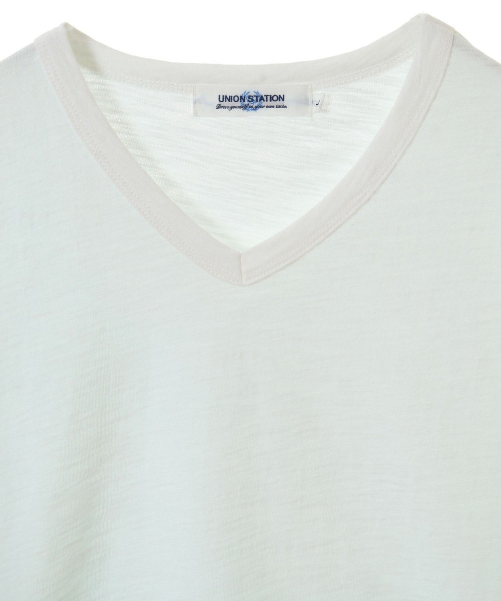 UNION STATION 20/-スラブ天竺段染めＴシャツ グリーン
