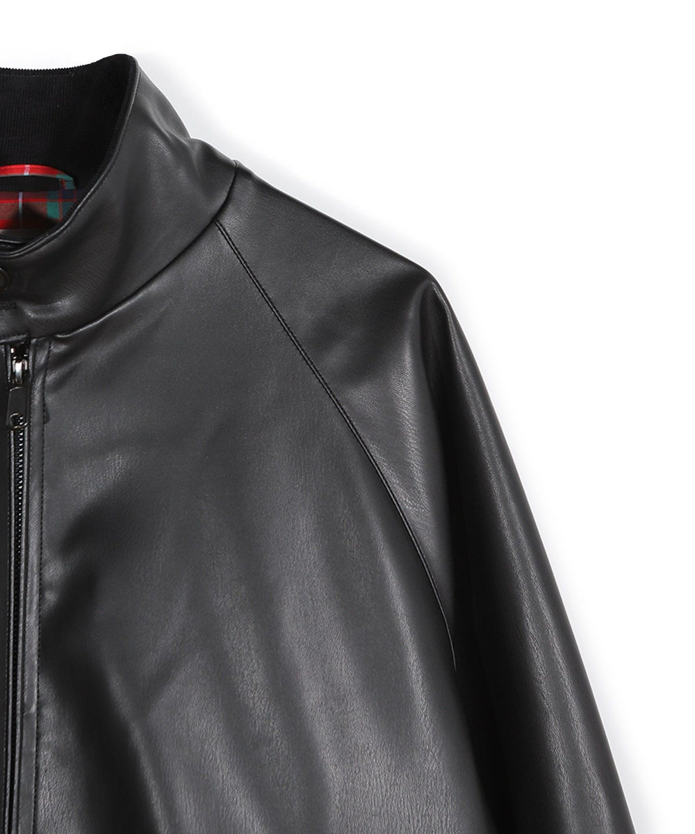 MEN'S BIGI 【BARACUTA/バラクータ】別注フェイクレザーG9ハリントンジャケット ブラック