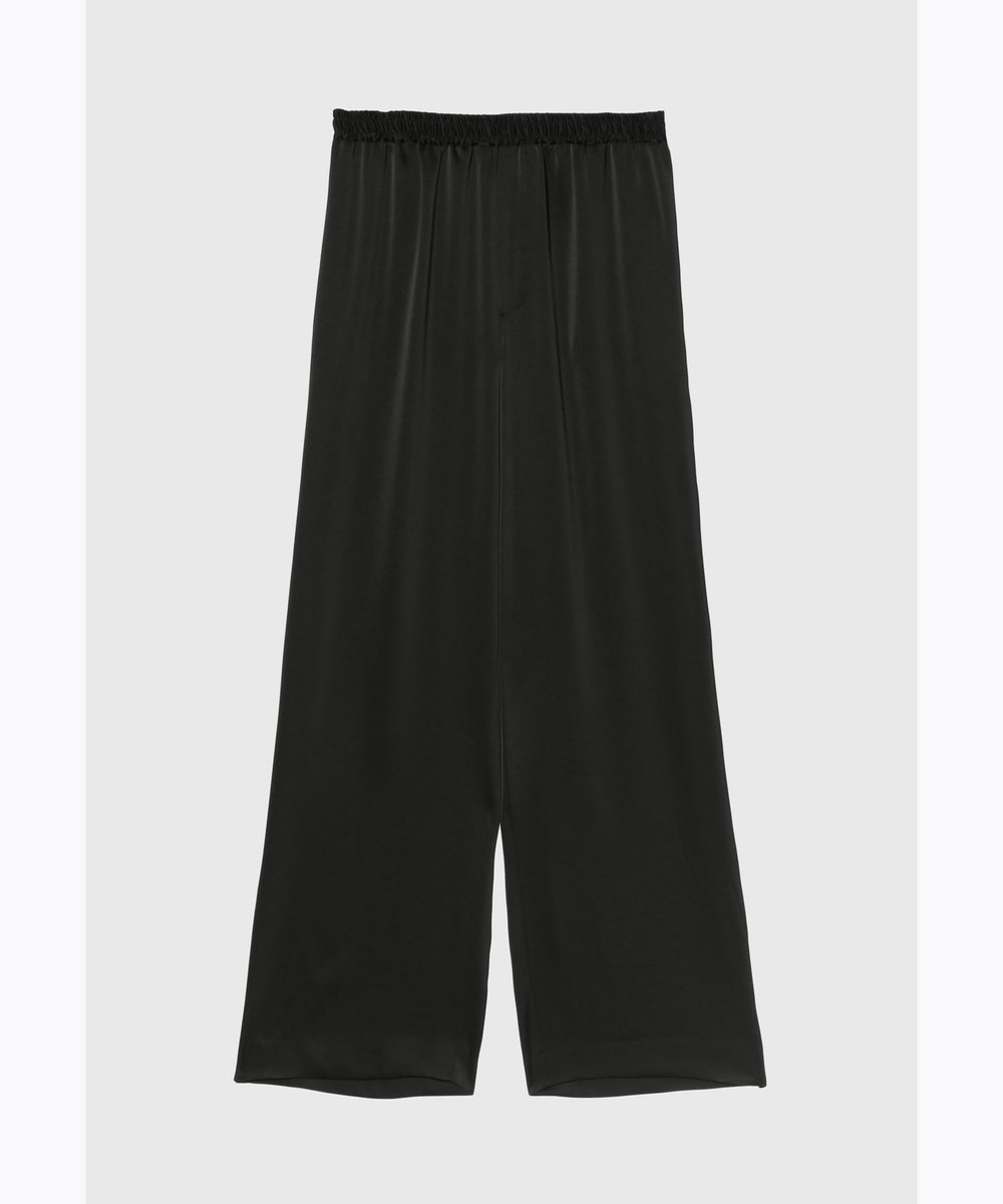 DÉPAREILLÉ SATIN GATHER PANTS / サテンギャザーパンツ ブラック