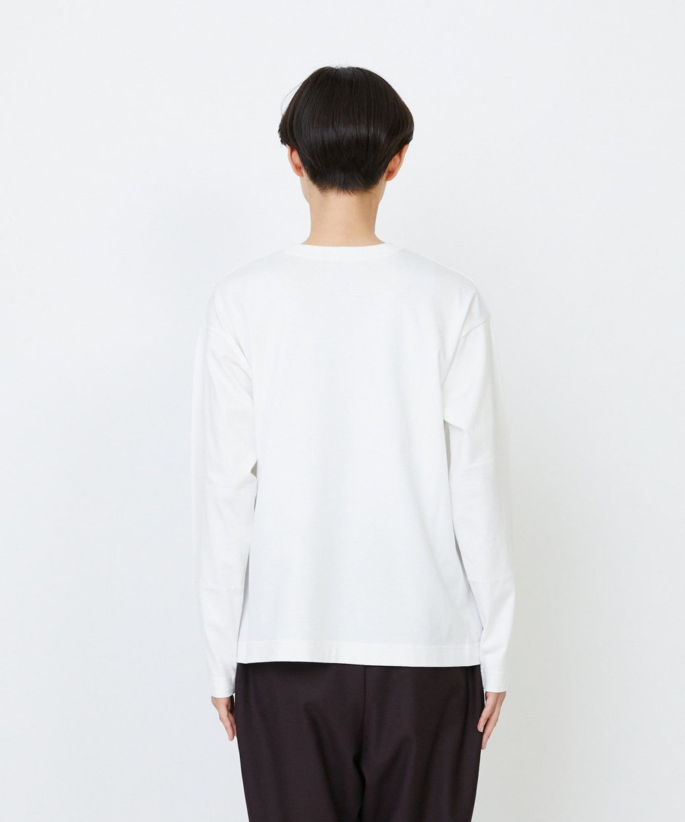 LOISIR 【EC限定・アーティストコラボ】LOISIR×TORANEKOBONBON CATプリントロングスリーブTシャツ オフホワイト