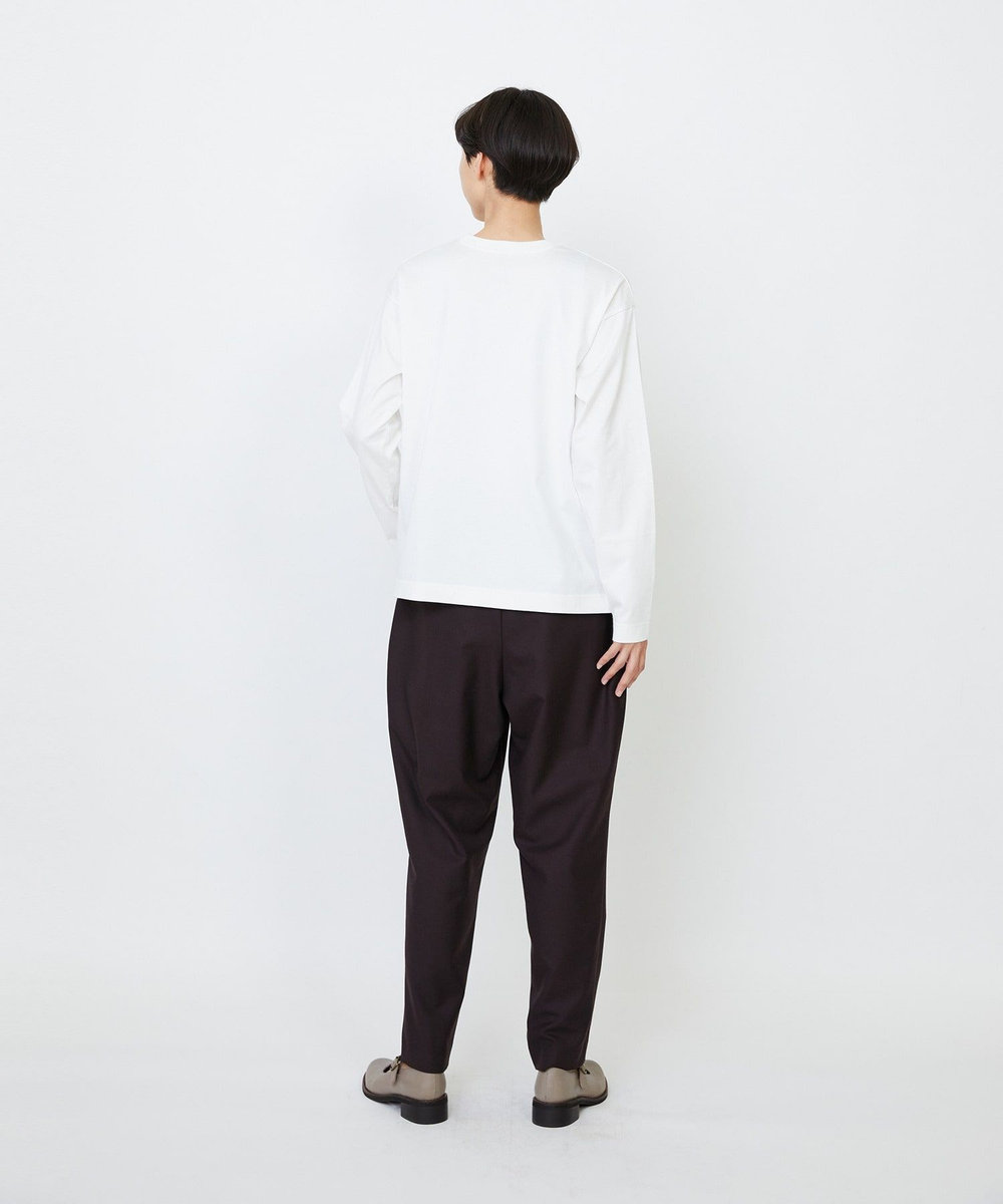 LOISIR 【EC限定・アーティストコラボ】LOISIR×TORANEKOBONBON CATプリントロングスリーブTシャツ オフホワイト