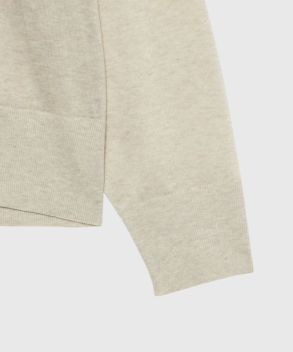 DÉPAREILLÉ 	SHEER LAME CARDIGAN / シアーラメカーディガン ベージュ