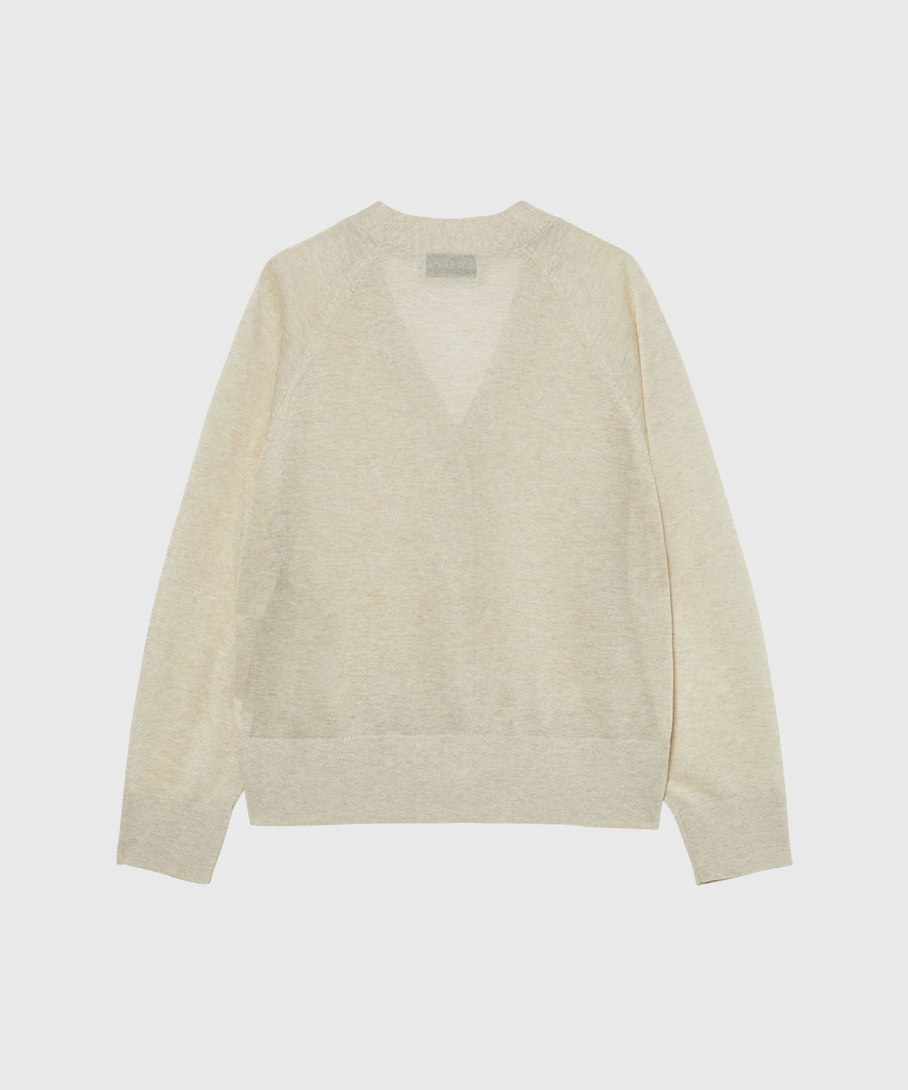 DÉPAREILLÉ 	SHEER LAME CARDIGAN / シアーラメカーディガン ベージュ