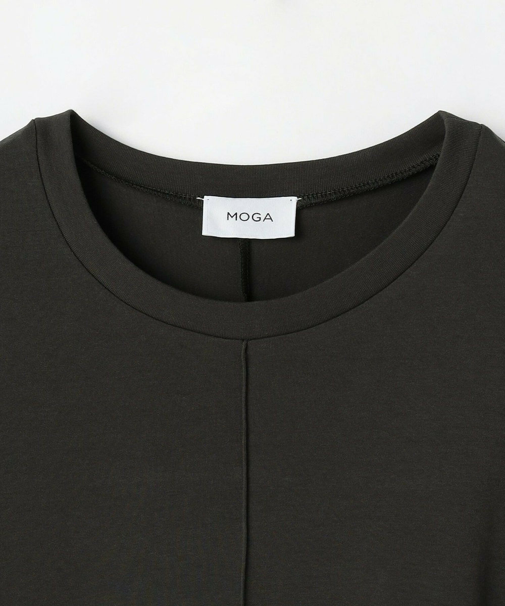 MOGA フレスカスライスドルマンスリーブTシャツ チャコールグレー