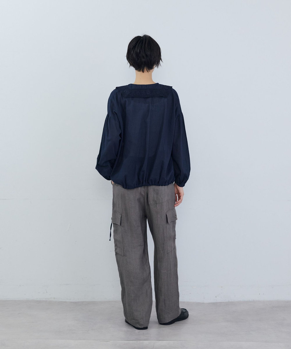 ADIEU TRISTESSE リネンカーゴパンツ カーキ