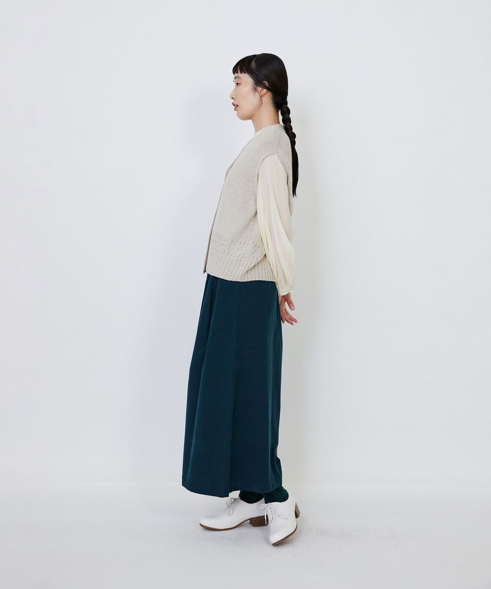 LOISIR リネンウールホールガーメントベスト キナリ