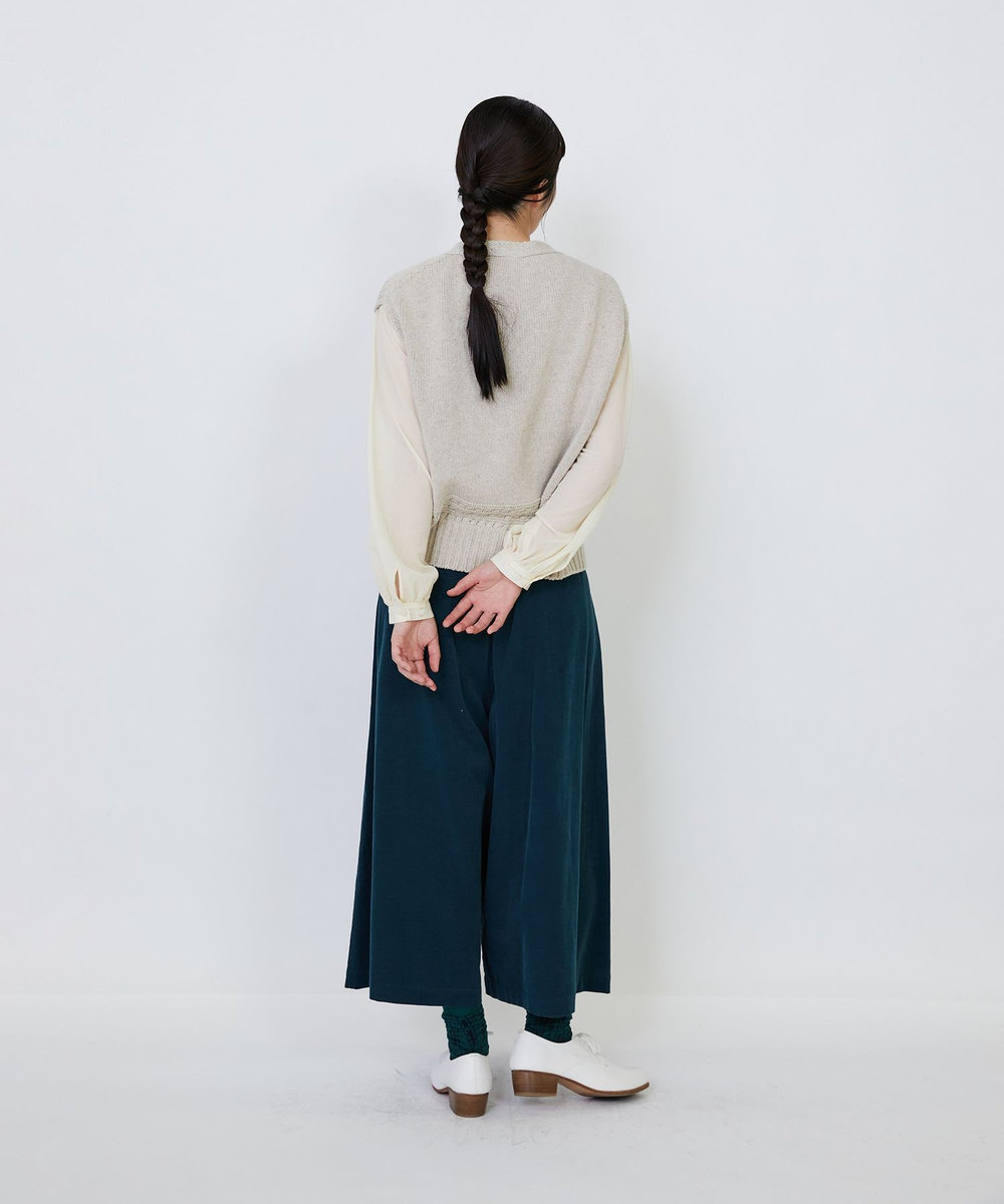 LOISIR リネンウールホールガーメントベスト キナリ
