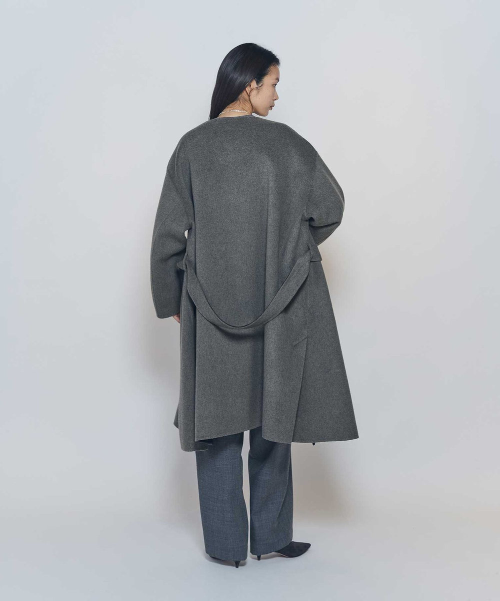 1er Arrondissement ソフトドレープコート カーキ
