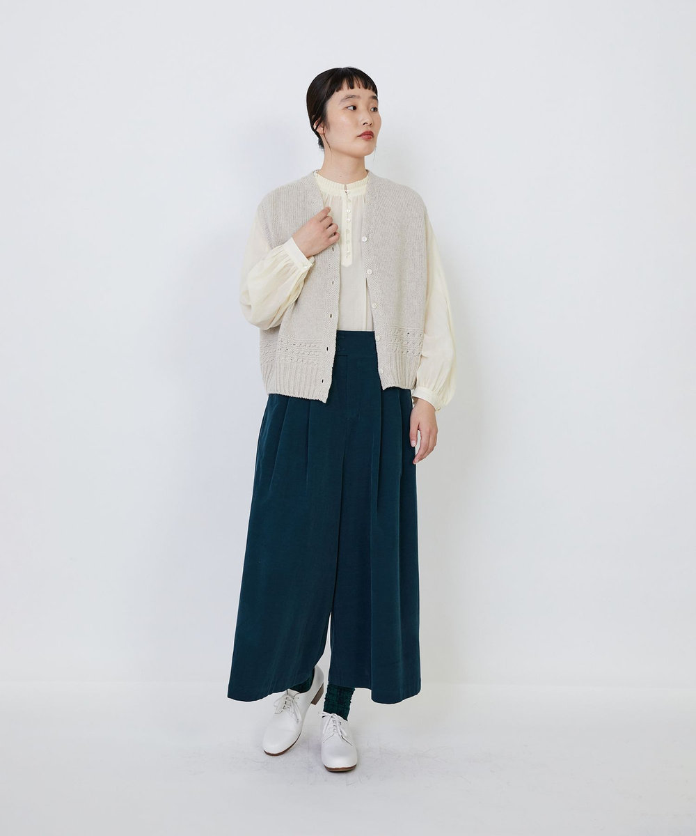 LOISIR リネンウールホールガーメントベスト キナリ