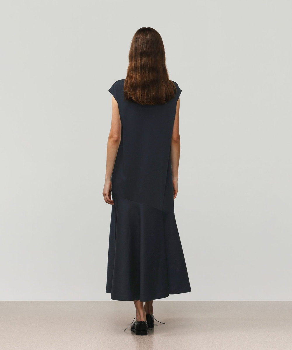 DÉPAREILLÉ COTTON JERSEY DRESS / コットンジャージードレス ネイビー