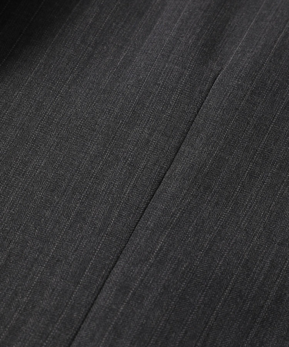 MEN'S BIGI ヘリンボーンストライプスーツセットアップ グレー