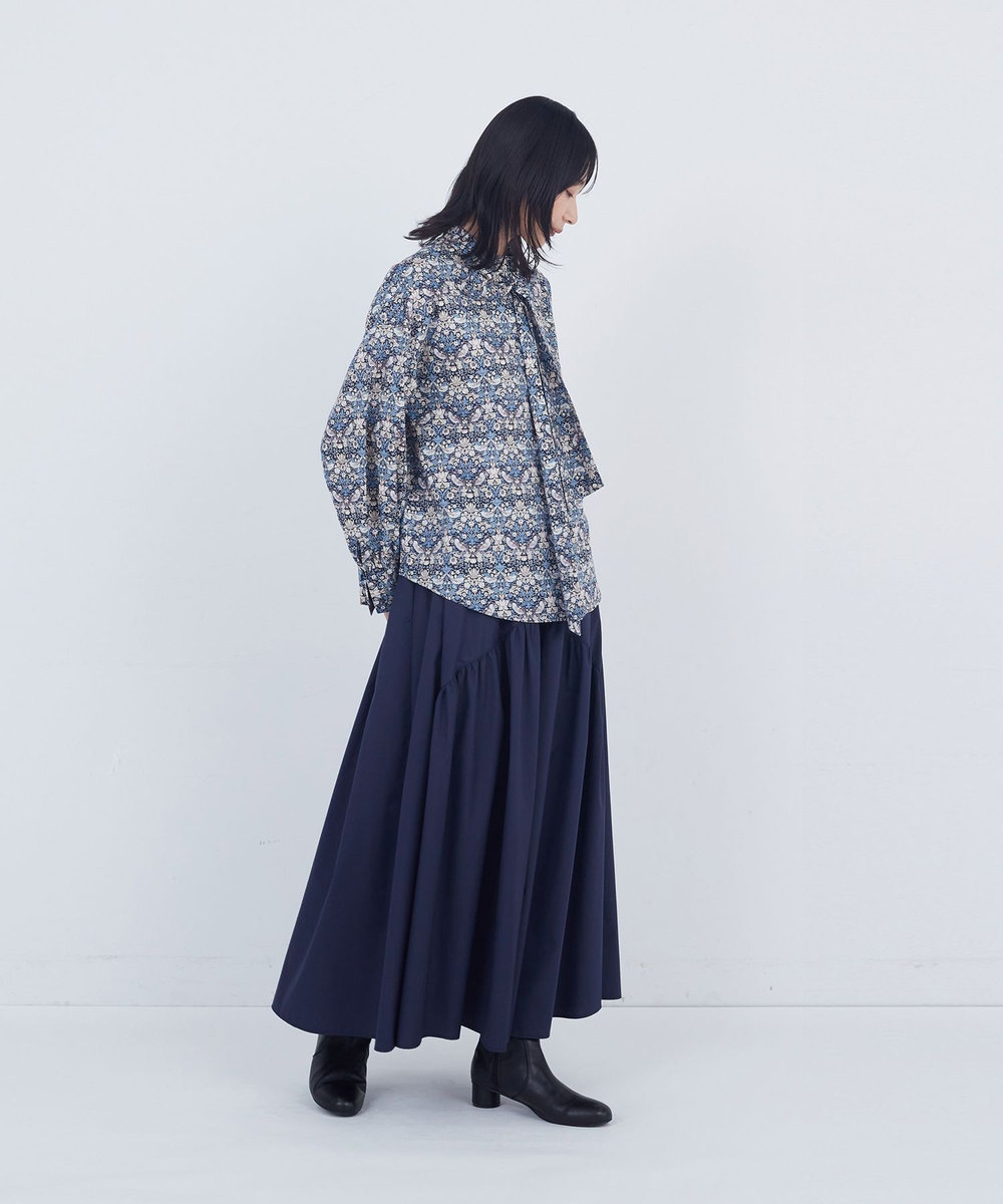 ADIEU TRISTESSE リバティプリントブラウス グレー系その他