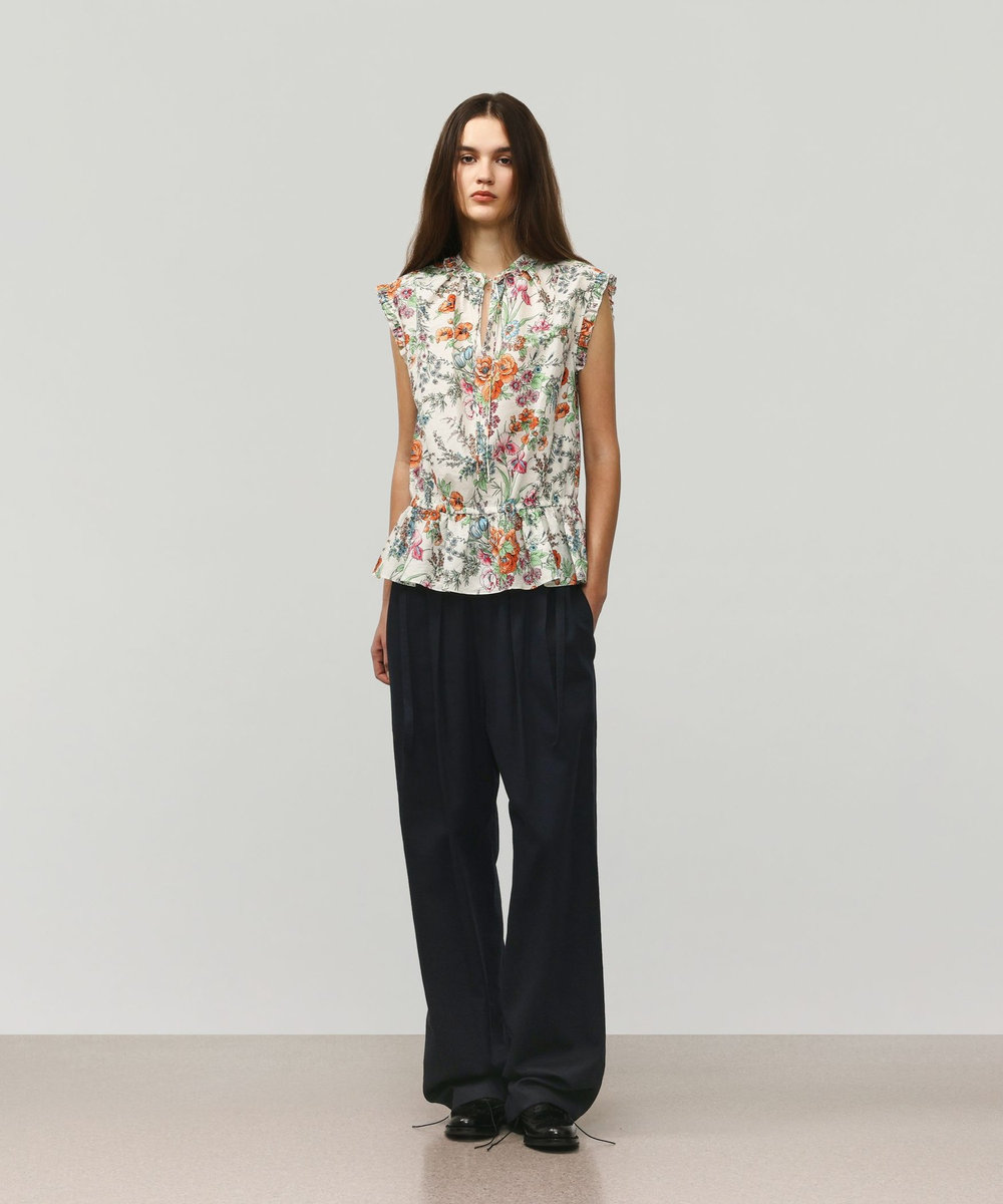 DÉPAREILLÉ VISCORSE LINEN PANTS / ヴィスコースリネンパンツ ネイビー