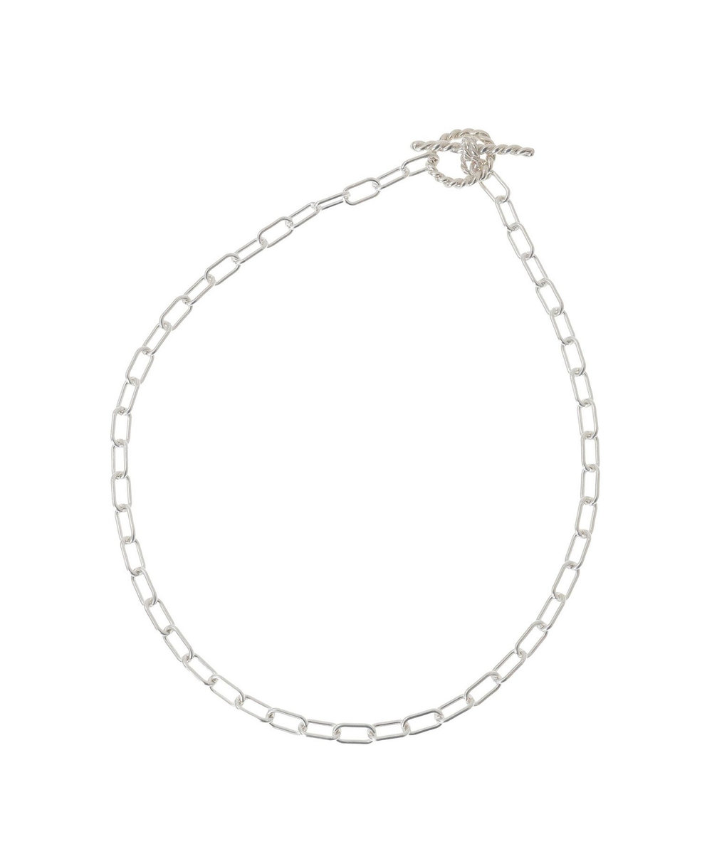 1er Arrondissement ＜YVETTE（イヴェット）＞スクエアチェーンネックレス シルバー