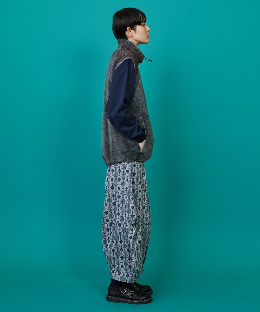 FRAPBOIS FRAPBOIS×WILD THINGS シャギーフリースベスト グレー
