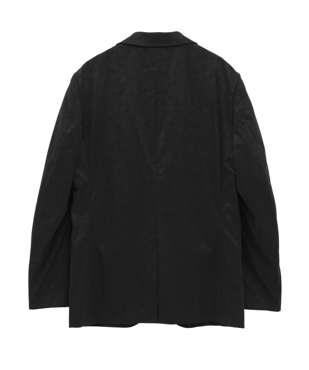 MEN'S BIGI フェイクレザー テーラードジャケット ブラック